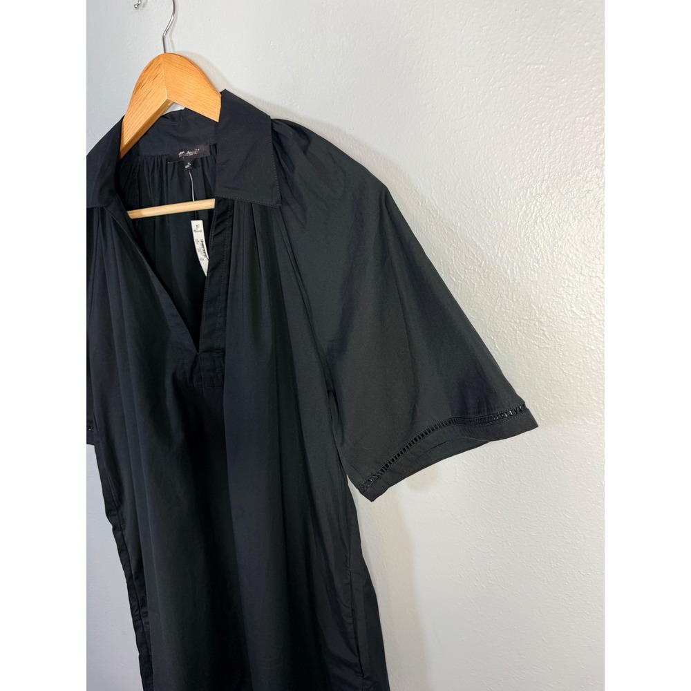 Madewell Black V-Neck Mini Dress - Picture 8 of 10